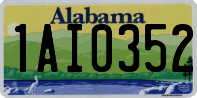 AL license plate 1AI0352