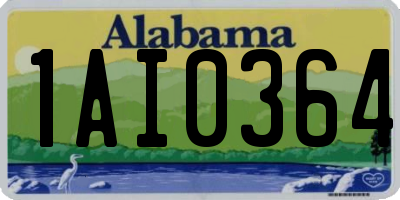 AL license plate 1AI0364