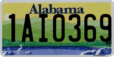AL license plate 1AI0369