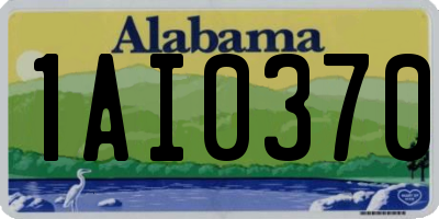 AL license plate 1AI0370