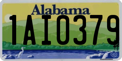 AL license plate 1AI0379