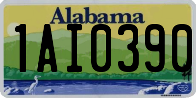 AL license plate 1AI0390