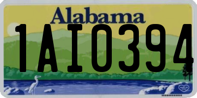 AL license plate 1AI0394