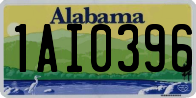 AL license plate 1AI0396