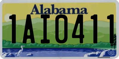 AL license plate 1AI0411