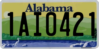 AL license plate 1AI0421