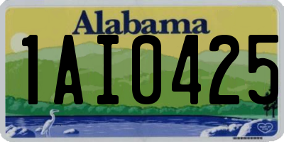 AL license plate 1AI0425