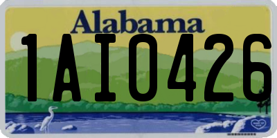 AL license plate 1AI0426