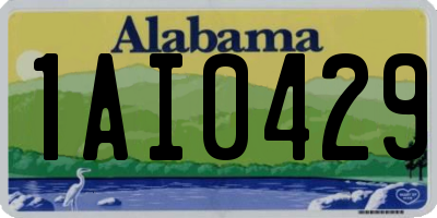 AL license plate 1AI0429