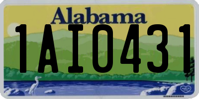 AL license plate 1AI0431