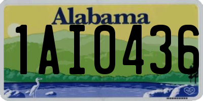 AL license plate 1AI0436