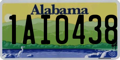 AL license plate 1AI0438
