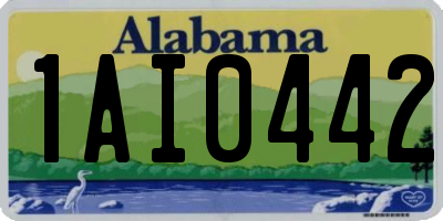 AL license plate 1AI0442