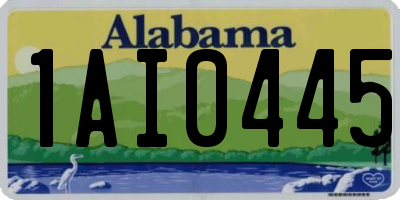 AL license plate 1AI0445