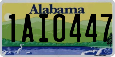 AL license plate 1AI0447