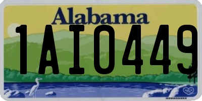 AL license plate 1AI0449