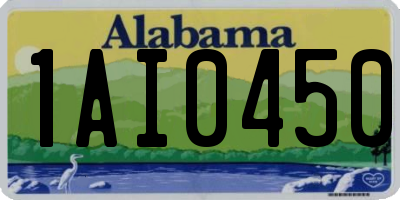 AL license plate 1AI0450