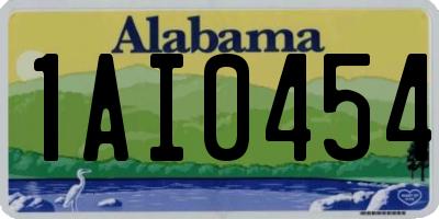 AL license plate 1AI0454