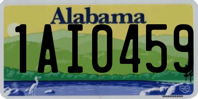 AL license plate 1AI0459