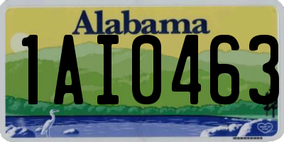 AL license plate 1AI0463