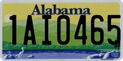 AL license plate 1AI0465