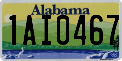AL license plate 1AI0467