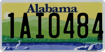 AL license plate 1AI0484