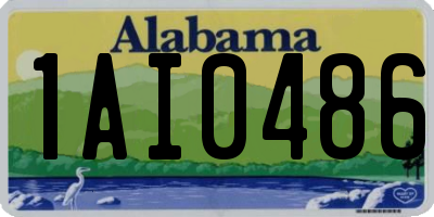 AL license plate 1AI0486
