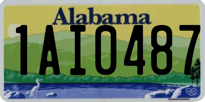 AL license plate 1AI0487