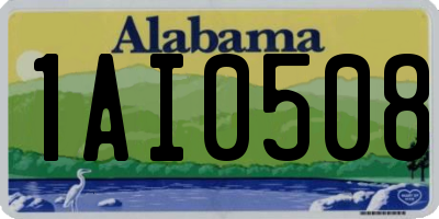 AL license plate 1AI0508