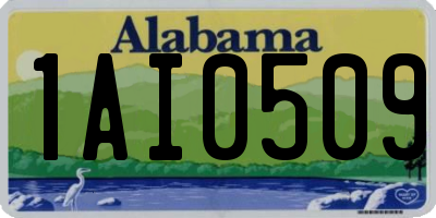 AL license plate 1AI0509