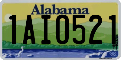 AL license plate 1AI0521