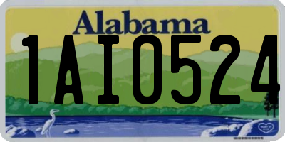 AL license plate 1AI0524