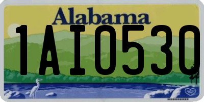 AL license plate 1AI0530