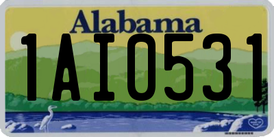 AL license plate 1AI0531