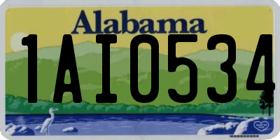 AL license plate 1AI0534
