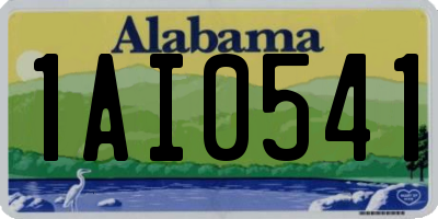 AL license plate 1AI0541