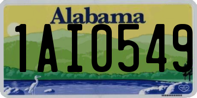 AL license plate 1AI0549