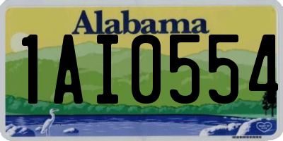 AL license plate 1AI0554