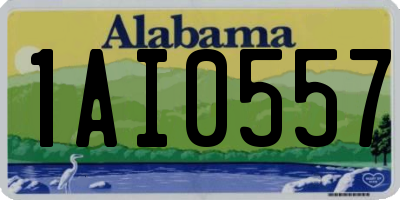 AL license plate 1AI0557