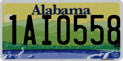 AL license plate 1AI0558
