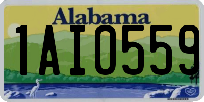 AL license plate 1AI0559