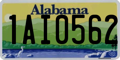 AL license plate 1AI0562