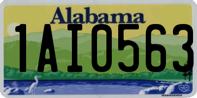 AL license plate 1AI0563
