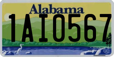 AL license plate 1AI0567
