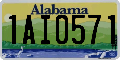 AL license plate 1AI0571
