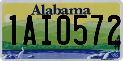 AL license plate 1AI0572