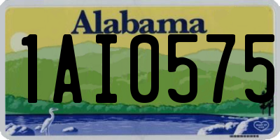 AL license plate 1AI0575
