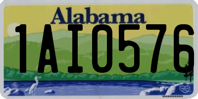 AL license plate 1AI0576