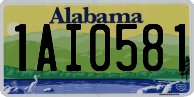 AL license plate 1AI0581